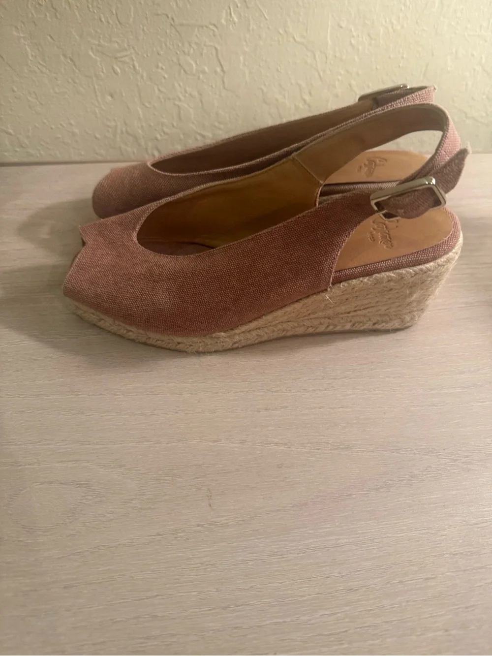 Castaner dolsalia  dusty pink espadrille 36/6 like new